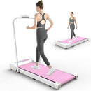 Under Desk Treadmill 2 in 1 Portable Treadmill with Handle Remote Control LED Display Walking Jogging Machine
