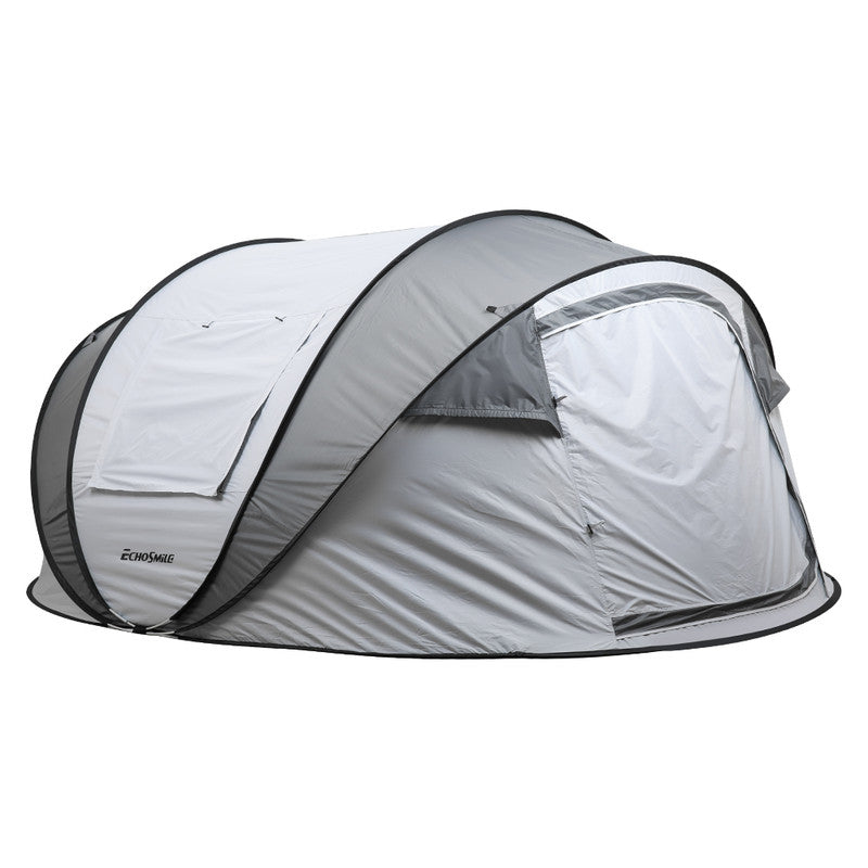 4-6 Persons White + Gray Pop-Up Boat Tent