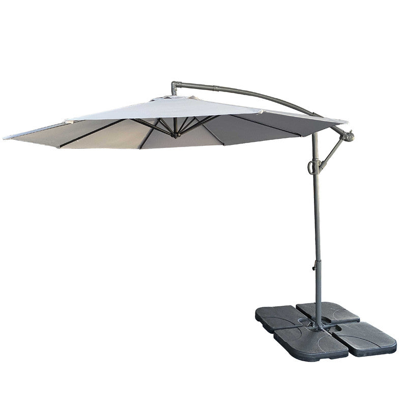 10ft Offset Patio Umbrella - Offset Hanging Cantilever Patio Outdoor Market Umbrella Protection for Pool Deck and Garden