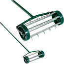 Heavy Duty Rolling Lawn Aerator Rolling Lawn Aerator with 3-Piece Long Steel Handle for Garden Yard Grass Maintenance