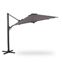 11 FT Cantilever Patio Umbrella, Round Outdoor Offset Umbrella with 360¡ã Rotation & Tilt Adjustment without Base - Grey