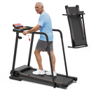 Walking Treadmills for Home, Extended Handrails for Recovery Fitness, Portable Foldable Treadmill for Seniors 300 LBS Capacity