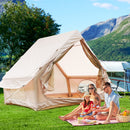 Inflatable Tent With Pump,Glamping Tents For 4-6 Person, Easy Setup 4 Season Waterproof Outdoor Tent Luxury Glamping Tent