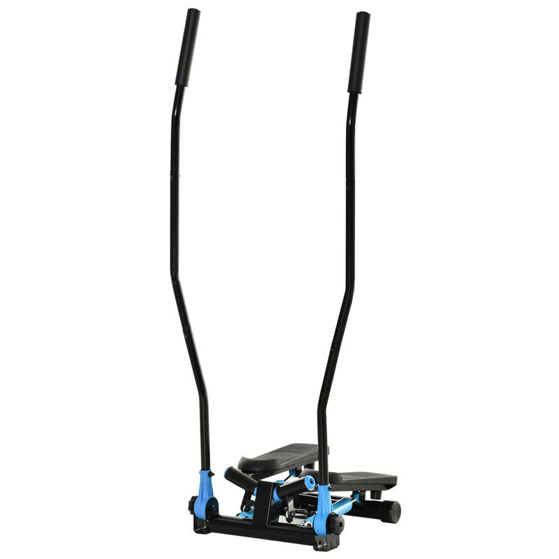 Soozier Twist Stair Stepper Machine with Rocking Handlebars, Cardio Climber Exercise Equipment with Hydraulic Resistance, LCD Display