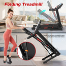 Folding Treadmills for Home - 3.5HP Portable Foldable with Incline, Electric Treadmill for Running Walking Jogging Exercise with 12 Preset Programs