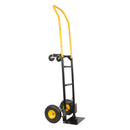 Hand Truck Dual Purpose 4 Wheel Push Cart with Swivel Wheels 330 Lbs for Garden/Grocery