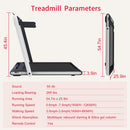2 in 1 Under Desk Treadmill, 2.5HP Folding Electric Treadmill Walking Jogging Machine with Remote Control