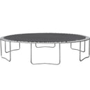 14FT Powder-coated Advanced Trampoline with Basketball Hoop Inflator and Ladder Outer Safety Enclosure Orange