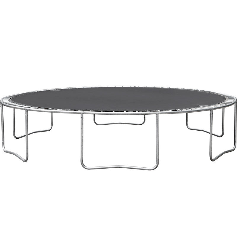 14FT Powder-coated Advanced Trampoline with Basketball Hoop Inflator and Ladder Outer Safety Enclosure Orange