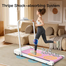 Under Desk Treadmill 2 in 1 Portable Treadmill with Handle Remote Control LED Display Walking Jogging Machine