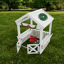 Modern Outdoor Wooden Playhouse for Children Waterproof Design with Comfortable Bench and Attractive Door