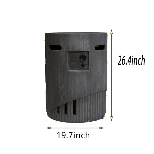 32000 BTU CSA Certification Diameter 20 Inch Round Outdoor Gas Fire Pit Contain 2.5kg Lava Stone And Rainproof Cover for Outdoor Garden