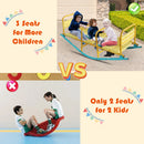 Kindergarten Children Outdoor Rocking Horse Outdoor Park Playground Equipment Double Or Triple Seesaw Swinging Fun