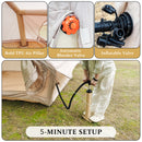 Inflatable Tent With Pump,Glamping Tents For 4-6 Person, Easy Setup 4 Season Waterproof Outdoor Tent Luxury Glamping Tent