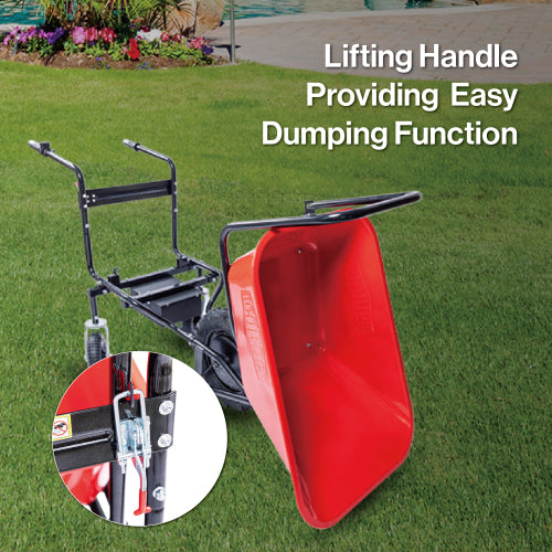 Wheelbarrow Electric Professional Specs 24v 500w Brushless Motor System Wheelbarrow Electric Garden Cart 78L