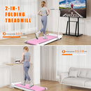 Under Desk Treadmill 2 in 1 Portable Treadmill with Handle Remote Control LED Display Walking Jogging Machine
