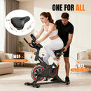 Compact Indoor Cycling Exercise Bike with LCD Monitor, Stationary Bike for Home Gym Cardio Workout