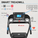 Home Foldable Treadmill with Incline, Folding Treadmill for Home Workout 5" LCD Screen 250 LB Capacity Bluetooth Music