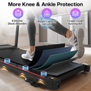 Folding Treadmill with Incline 2.5HP 12KM/H Electric Treadmill for Home Foldable, Bluetooth Music Cup Holder Heart Rate Sensor