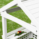 Modern Outdoor Wooden Playhouse for Children Waterproof Design with Comfortable Bench and Attractive Door