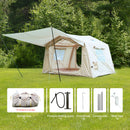 Inflatable Tents for Camping with canopy Easy Setup InflatableTent 4 Season Tent, Waterproof Oxford Air Glamping Tents for Camping Adult 4/6/8 Person