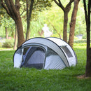 4-6 Persons White + Gray Pop-Up Boat Tent