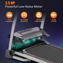 Easy Folding Treadmill for Home Use, 2.5HP Electric Running 3-Level Incline Adjustable Compact Foldable