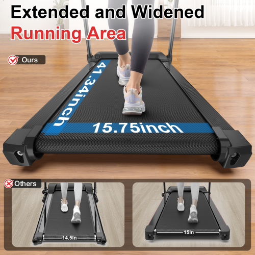 Walking Mat Treadmills Portable for Home & Office LED Display, 265 LB Capacity