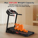 Folding Treadmills for Home - 3.5HP Portable Foldable with Incline, Electric Treadmill for Running Walking Jogging Exercise with 12 Preset Programs