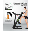 Folding Treadmill for Home Electric Treadmill Workout Running Machine, Handrail Controls Speed, Pulse Monitor,APP