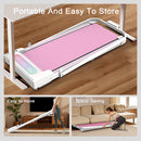 Under Desk Treadmill 2 in 1 Portable Treadmill with Handle Remote Control LED Display Walking Jogging Machine