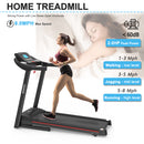 Home Foldable Treadmill with Incline, Folding Treadmill for Home Workout 5" LCD Screen 250 LB Capacity Bluetooth Music