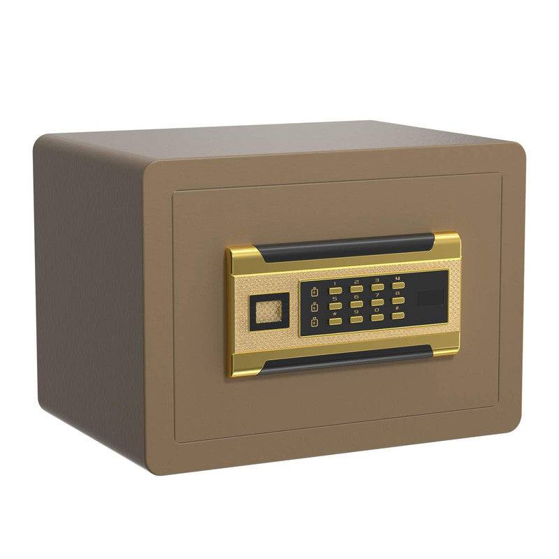 Steel Security Safe Box Brown Home Safe Box 0.8 Cubic Feet