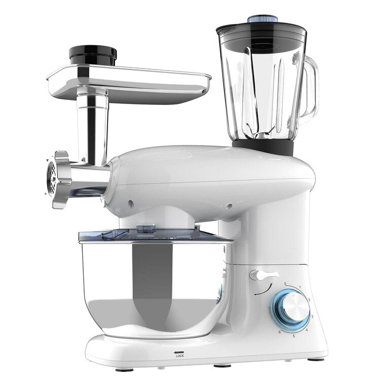 Stand Mixer 8-Speed Tilt-Head Food Mixer - White