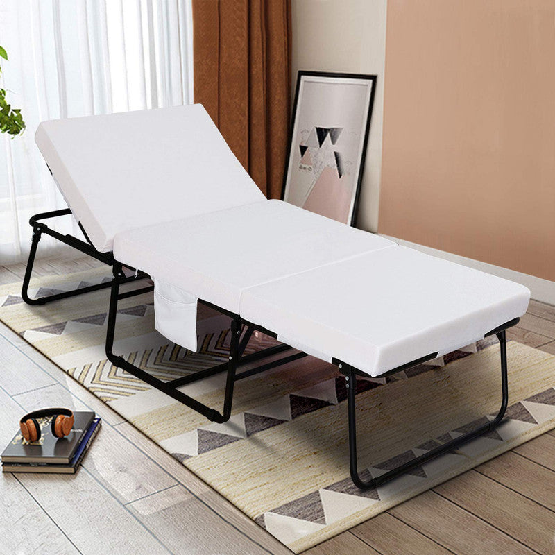 Folding Bed with Folding Mattress and Carry Bag Adjustable Head Incline (0¡ã-175¡ã)