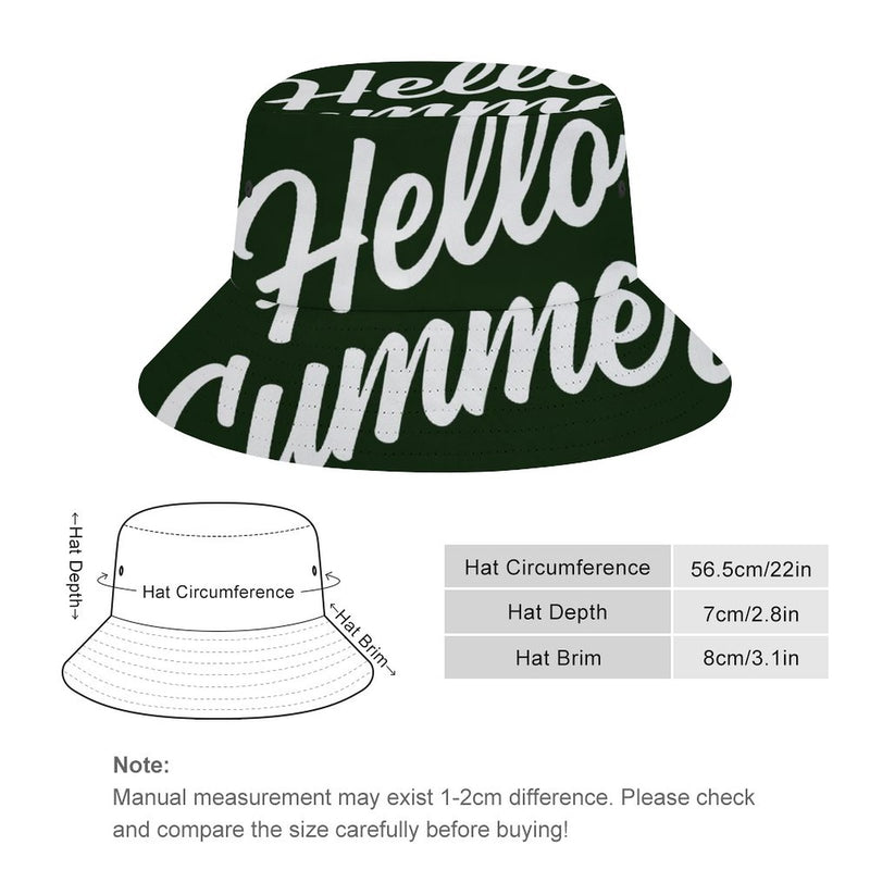 Bucket Hats Fisherman Sun Cap for Women Men H025