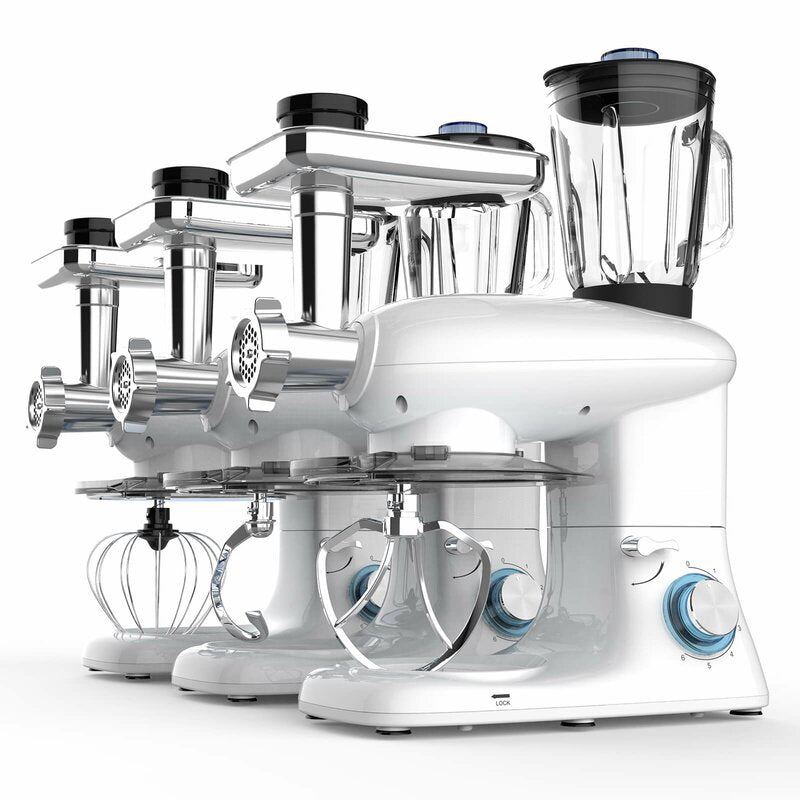 Stand Mixer 8-Speed Tilt-Head Food Mixer - White