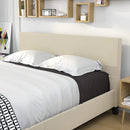 Queen Bed Frame Upholstered Linen Platform Bed Frame