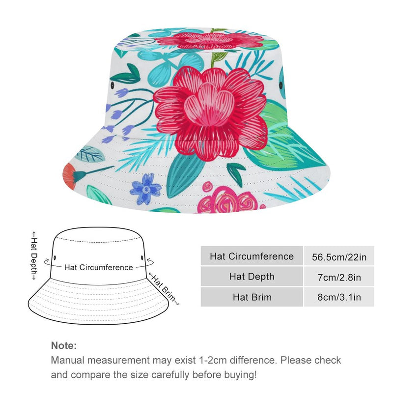 Bucket Hats Fisherman Sun Cap for Women Men H054