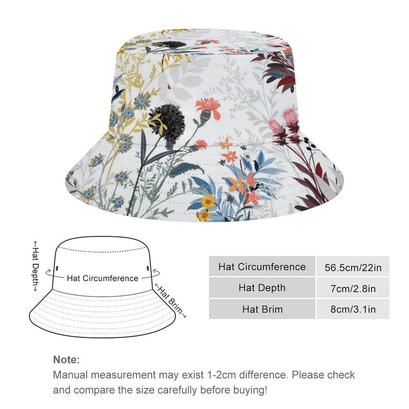 Bucket Hats Fisherman Sun Cap for Women Men H078