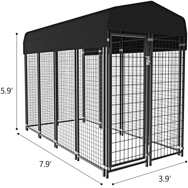 Dog Kennel Large Dog Kennel Outdoor with Waterproof Cover