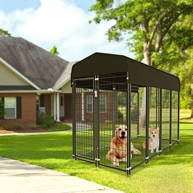 Dog Kennel Large Dog Kennel Outdoor with Waterproof Cover