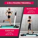 2 in 1 Folding Treadmill Under Desk Electric Treadmill