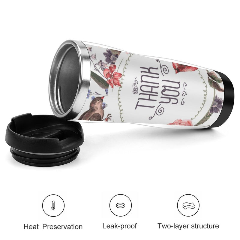 Stainless Steel Tumbler Sport Drink Bottle Travel Mug 380L T087