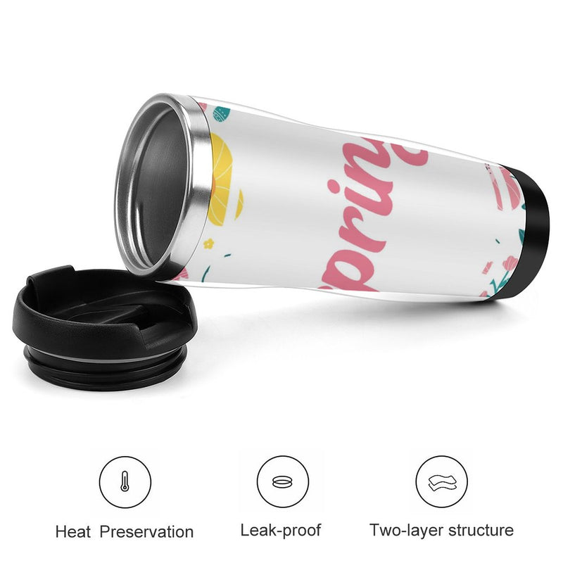 Stainless Steel Tumbler Sport Drink Bottle Travel Mug 380L T051