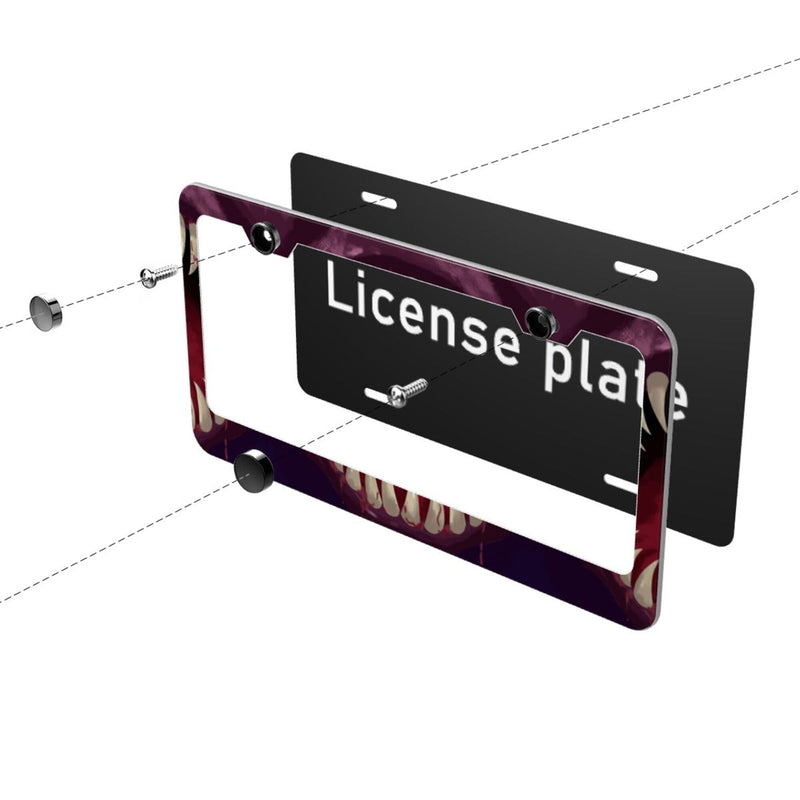 Personalise License Plate Frame for Men Women Car Universal Stainless Steel Accessories D026