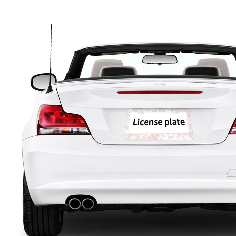 Personalise License Plate Frame for Men Women Car Universal Stainless Steel Accessories D009