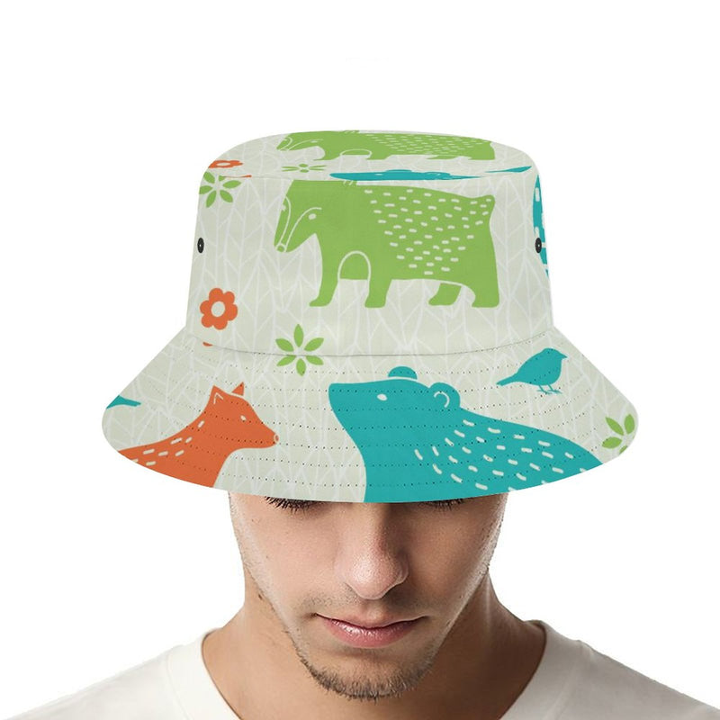 Bucket Hats Fisherman Sun Cap for Women Men H043