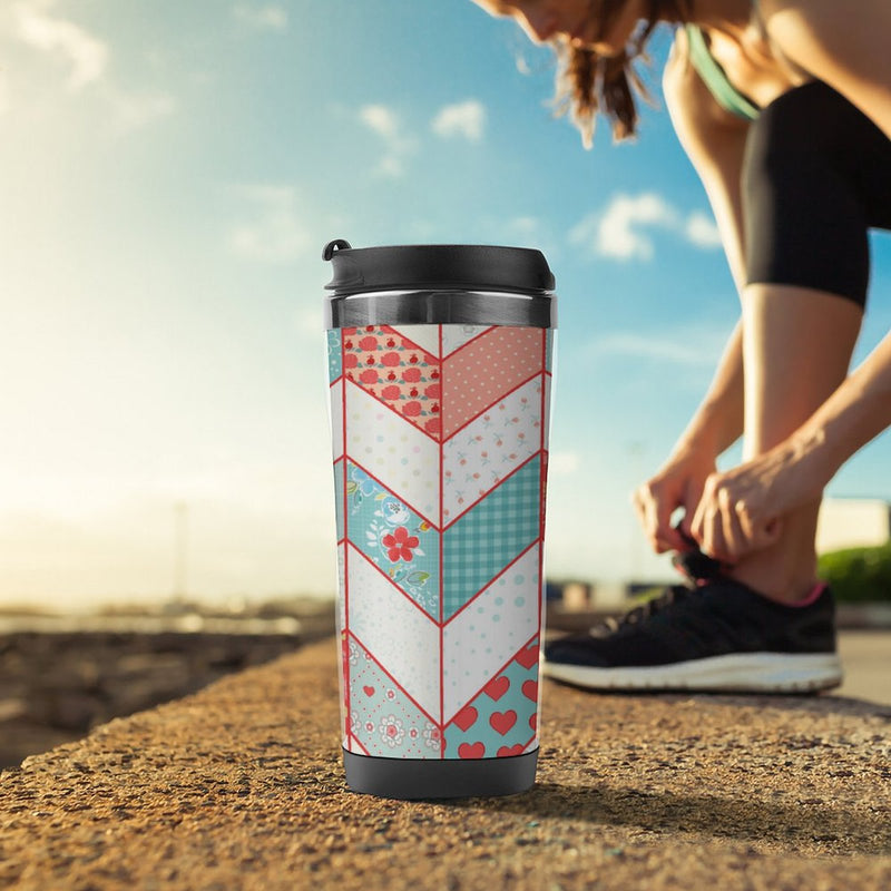 Stainless Steel Tumbler Sport Drink Bottle Travel Mug 380L T073