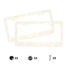 Personalise License Plate Frame for Men Women Car Universal Stainless Steel Accessories D072